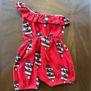 Hugo Loves Tiki One Shoulder Terry Romper